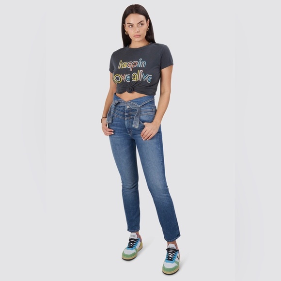 Mother The Boxy Goodie Goodie Tee “Keepin Love Alive” Size Small - Picture 4 of 10